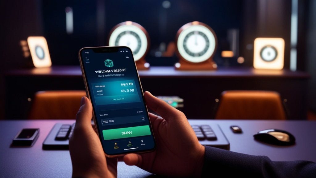 Weekendachtige casino-scène met opname op telefoon en klok op de achtergrond